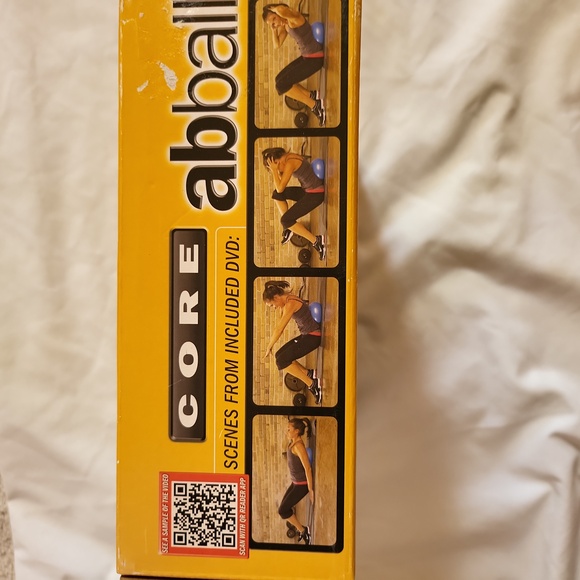 Go Fit core abball with dvd and inflatable ball training fitness new - Picture 3 of 6
